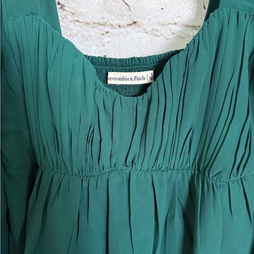 Abercrombie & Fitch Emerald Green Blouse - Picture 3 of 4